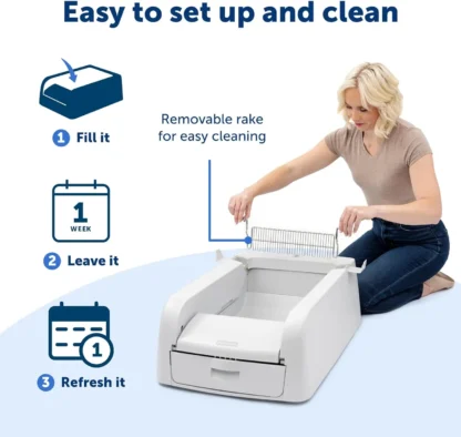 Automatic Self-Cleaning Litter Box for Clumping Litter – Perfect for Single & Multi-Cat Homes - Image 4