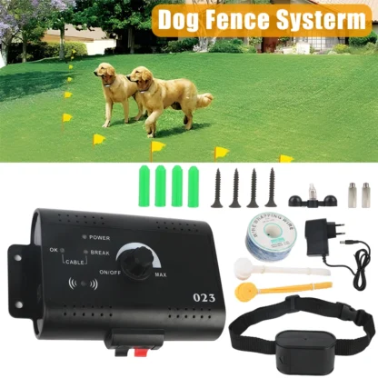 Electronic Pet Fence System – Waterproof Dog Training Collar with Sound & Shock